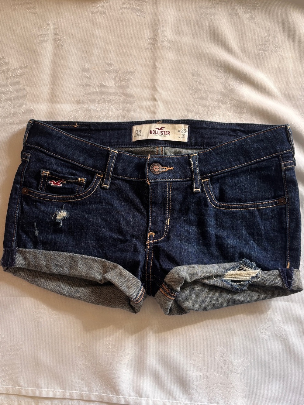 2000s Hollister Dark Denim Shorts
